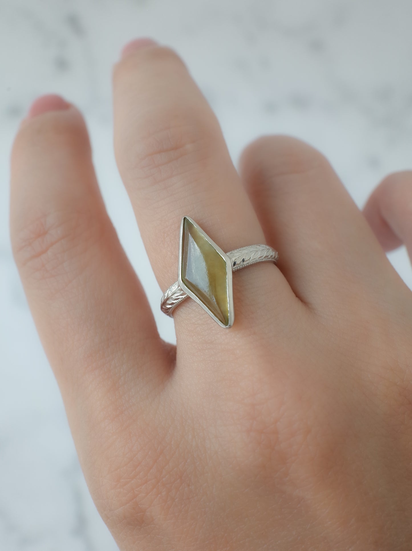 Jadeite Hawaiian Ring - 8