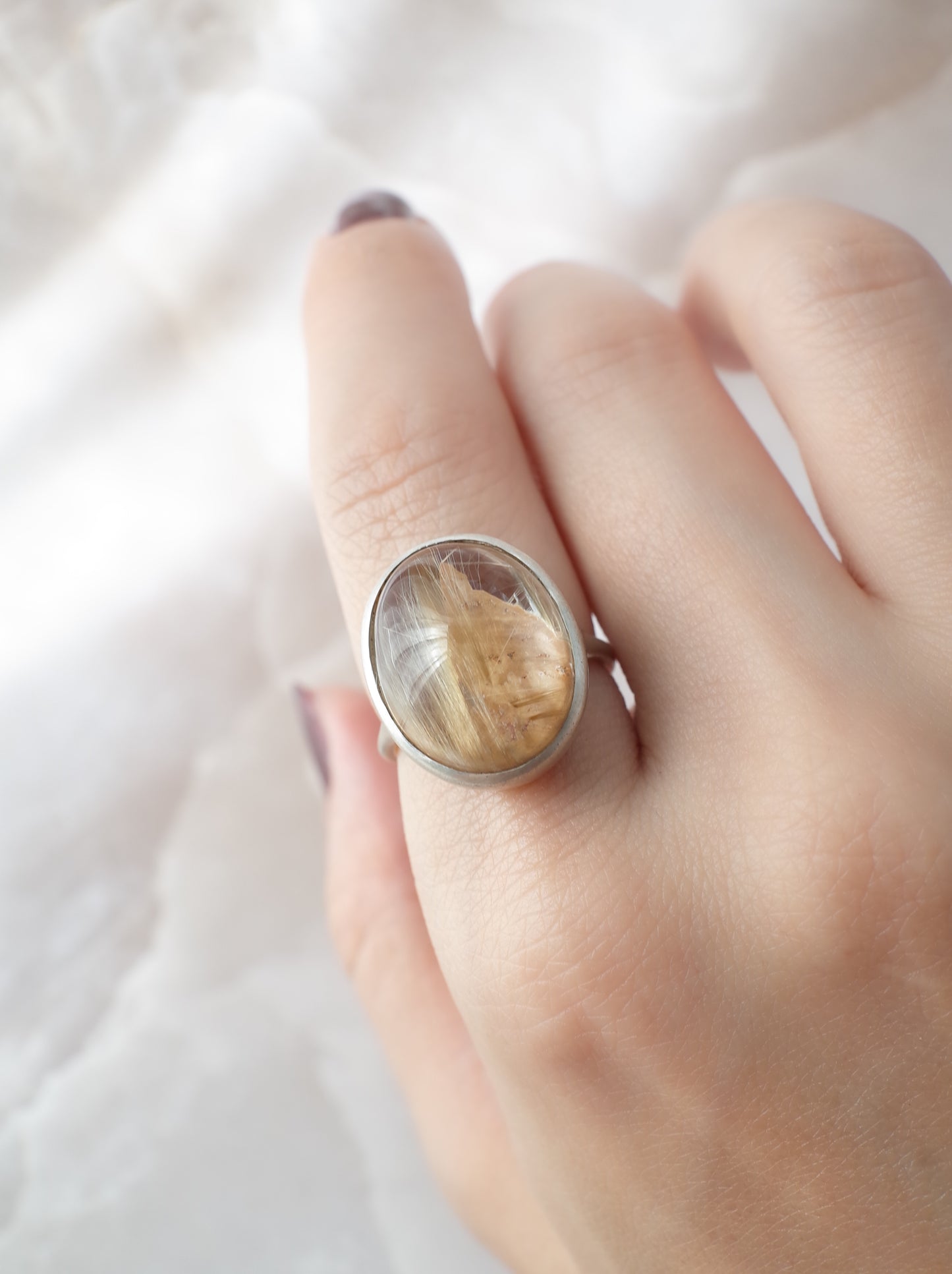 Maica in Rutilated Quartz Ring