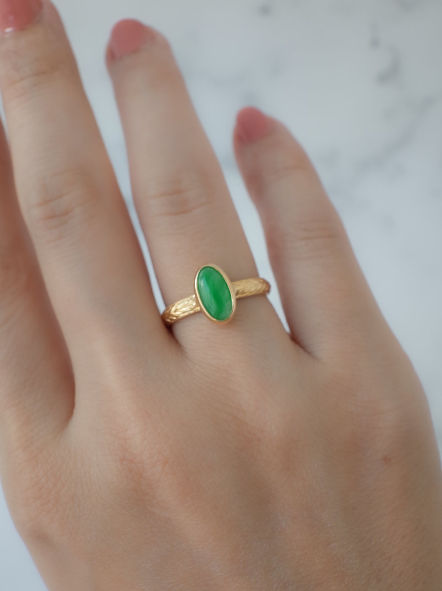 Jadeite Hawaiian Ring - 5